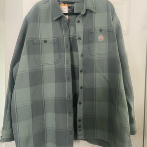 Carhartt Mint Green Jacket with Black Label
